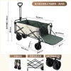Outdoor foldable campsite vehicle, camping vehicle, trolley, picnic vehicle, portable outing and camping trolley, trailer, wide-wheel trailer details Picture